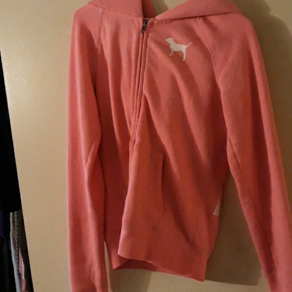 VICTORIAS SECRET Pink zip up hoodie